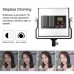 15W Studio Video Light LED Studio Light Panel 1650lm 3200-5600K Dimming 200 LEDs PU5220 (US Plug)