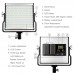 15W Studio Video Light LED Studio Light Panel 1650lm 3200-5600K Dimming 200 LEDs PU5220 (US Plug)