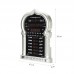 Muslim Azan Clock Digital Islamic Mosque Prayer Alarm Ramadan Qibla Wall Clock HA-5115 Sliver 