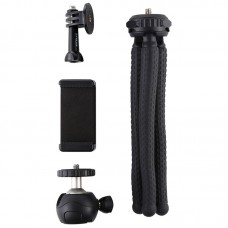 Large Flexible Octopus Tripod Camera Tripod with Ball Head + Phone Clamp + Base For GoPro PKT3042