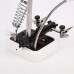 Desktop Magnifying Glass Plug Welding Repair Magnifier 3.5X 5X 8X with 6 LED Lights Auxiliary Clip 