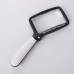 Handheld Magnifying Glass 2X HD Folding Magnifier Loupe with 5 LED Lights Acrylic Lens for Reading 