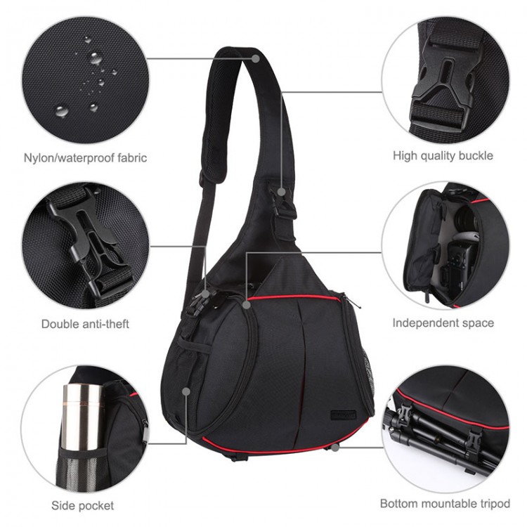 Camera Sling Backpack Bag Waterproof SLR Camera Sling Bag For Camera