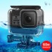  60M Waterproof Camera Housing Underwater Camera Housing Diving Case For GoPro HERO8 Black PU353