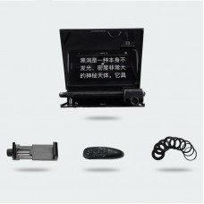 DSLR Camera Teleprompter Portable Prompter with 147x126mm Screen for Interview Shooting Video Live 