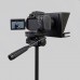 DSLR Camera Teleprompter Portable Prompter with 147x126mm Screen for Interview Shooting Video Live 