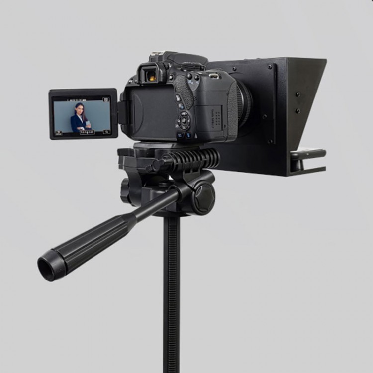 DSLR Camera Teleprompter Portable Prompter with 147x126mm Screen for