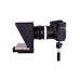 DSLR Camera Teleprompter Portable Micro SLR Camera Prompter with Bag for Interview Shoot Video Live 