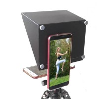 Mobile Phone Teleprompter Portable DSLR Camera Prompter YS-ZX5 for Live Shot Video Interview Speech