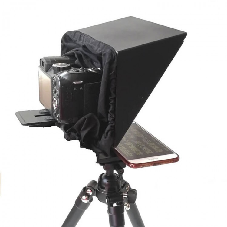 Mobile Phone Teleprompter Portable DSLR Camera Prompter YS-ZX5 for Live