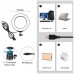 10.2" Ring Fill Light LED Fill Light Dimmable RGBW w/ Phone Clip Remote Control For Video Live PU430B 