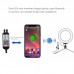 10.2" Ring Fill Light LED Fill Light Dimmable RGBW w/ Phone Clip Remote Control For Video Live PU430B 