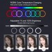 10.2" Ring Fill Light Selfie LED Ring Light Dimmable with Phone Clamp Three Color Temperature PU456B