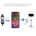 11.8" Selfie Ring Light Dimmable Fill Light w/ Phone Clamp Remote Control Tripod Ball Head PU458F
