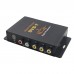 2 Antenna Car DVB-T MPEG-4 Digital TV Dual Tuner TV Receiver TV Box 4 Video Output for Car DVD Monitor  