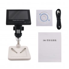 720P VGA Handheld Digital Microscope 4.3'' LCD 8LEDs for Circuit Board Industry Clock Detection DM4