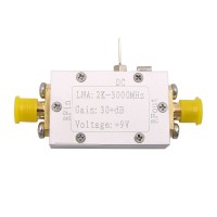 RF Low Noise Amplifier LNA Wideband Amplifier 2K-3000MHz Gain 30+dB For Shortwave FM Broadcast 