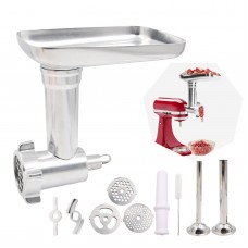 Meat Grinder Attachment Steel Meat Grinder Sausage Stuffer Kit For Kitchen Aid Stand Mixer