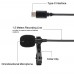 Lapel Microphone Clip Collar Microphone 1.5M with Type C Connector For Livestream Recording PU425