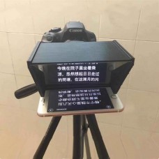 Portable Teleprompter For Smartphone DSLR Interview Speech Live Streaming Video Recording