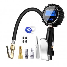 Digital Car Tire Pressure Gauge Meter LCD Tyre Inflation Tester Inflator Meter for Car Truck Vehicle