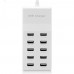 EU Plug Fast Charge 5V/10A 10 Ports 60W Fast USB Charging Desktop Mobile Phone Charger Adapter