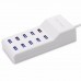 EU Plug Fast Charge 5V/10A 10 Ports 60W Fast USB Charging Desktop Mobile Phone Charger Adapter