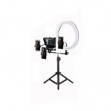 Smartphone Teleprompter Camera Prompter with Tripod Fill Light Plate Clip Multi-Camera Accessory