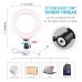 4.7"/12cm Dimmable LED Ring Light Video Fill Light 3 Modes with Cold Shoe Tripod Ball Head PU377F