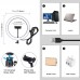 11.8"/30cm Dimmable LED Ring Light Selfie Light with Cold Shoe Tripod Ball Head & Phone Clamp PU407