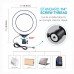 1.1m Selfie Ring Light Tripod Mount + 6.2"/16cm Dimmable LED Ring Light Dual-Phone Holder PKT3036