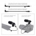 Smartphone Video Rig w/ 4.7" Ring Light & Microphone & Tripod & Tripod Head For iPhone Huawei PKT3025