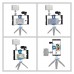 Smartphone Video Rig w/ Microphone For iPhone Galaxy Xiaomi HTC LG Google Huawei PKT3020