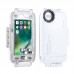 40m/130ft Underwater Phone Case Diving Waterproof Housing Case For iPhone 7 Plus & 8 Plus PU9002