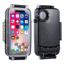 40m/130ft Underwater Phone Case Diving Phone Case Waterproof Housing For iPhone X/XS PU9005