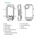 40m/130ft Underwater Phone Case Diving Phone Case Waterproof Housing For iPhone X/XS PU9005