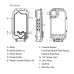 40m/130ft Waterproof Phone Case Diving Phone Case Housing Video Taking For iPhone XS Max PU9006
