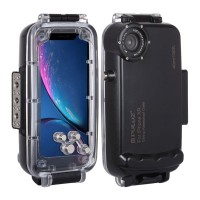 40m/130ft Waterproof Phone Case Diving Phone Case Housing Photo Video Taking For iPhone XR PU9007