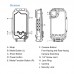 40m/130ft Waterproof Phone Case Diving Phone Case Housing Photo Video Taking For iPhone XR PU9007