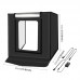 40cm Portable Light Box Foldable Photo Shooting Tent Kit Dimmable White Light 30W 5500K PU5040