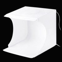 Portable Light Box Photo Shooting Tent Kit w/ Shadowless Bottom Light Effective Area 20x20cm PU5137