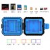 11-In-1 Memory Card Case Waterproof Memory Card Holder For 3SIM + 2XQD + 2CF + 2TF + 2SD Card PU5001