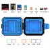 11-In-1 Memory Card Case Waterproof Memory Card Holder For 3SIM + 2XQD + 2CF + 2TF + 2SD Card PU5001