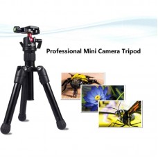 Mini Tripod w/ 360° Ball Head Adjustable Height 24.5-57cm Load 3KG For DSLR & Digital Camera PU3001 