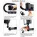 Camera Stabilizer w/ Microphone & Cold Shoe Tripod Head For All SLR Cameras Home DV Camera PKT3011