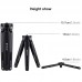 Metal Mini Tripod Desktop Tripod Adjustable Height 4.5-15cm Load 20KG For DSLR Digital Camera PU3014