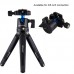 Metal Mini Tripod Desktop Tripod Adjustable Height 4.5-15cm Load 20KG For DSLR Digital Camera PU3014