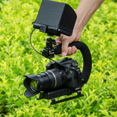 C-Shape Stabilizer Bracket Handheld Grip Tripod Head Phone Stand Set For Canon Nikon SLR Camera