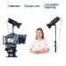 Mobile Phone Teleprompter Portable SLR Camera Prompter with Remote for Video Shot Interview Live