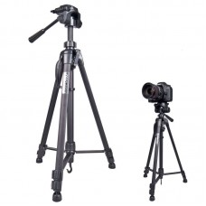 Weifeng WT3540 Camera Tripod Portable Telescopic Stand with 3 Way Pan Head for Mobile Phone Tablet